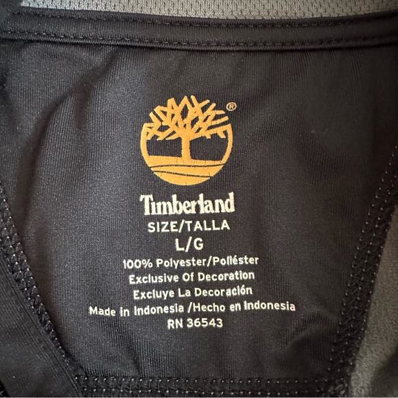 Timberland 1/4 Zip Textured Pullover Long Sleeve Shirt Mens Large Grey Gray - Picture 5 of 10